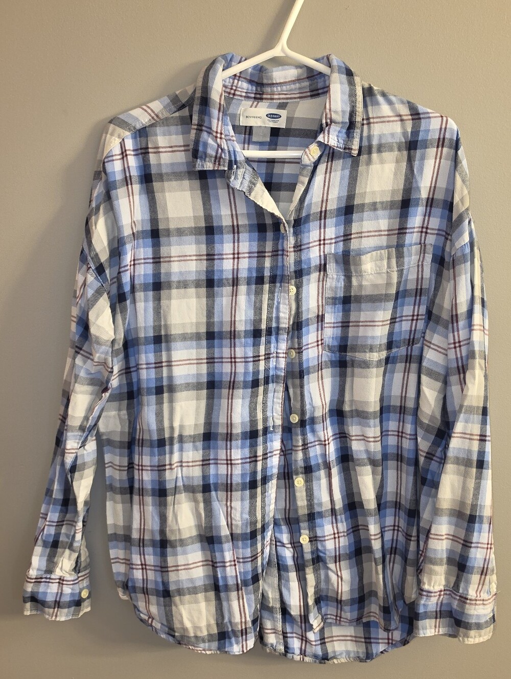 Boyfriend Style Plaid Shirt